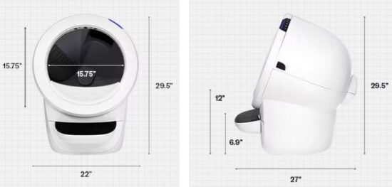 Dimensions of Litter-Robot 4